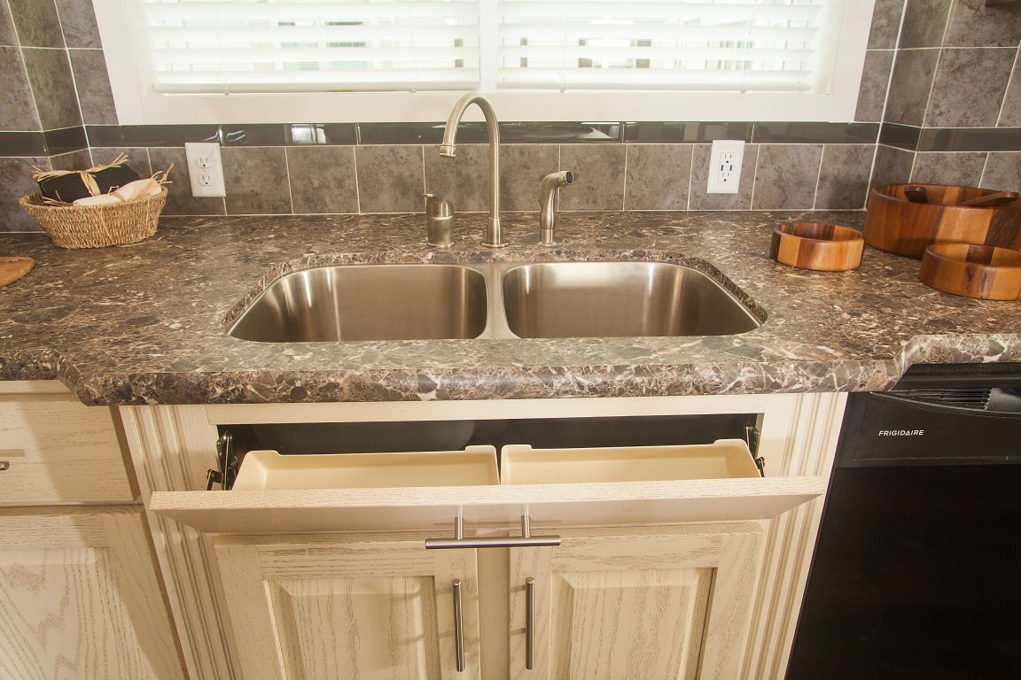 3622 Tipout Tray At Kitchen Sink Open 