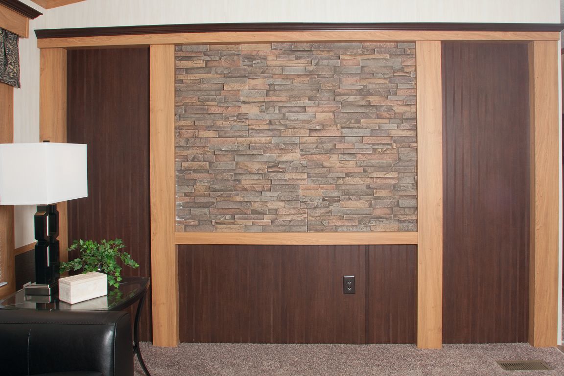Stone And Wood Wall Accent Colony Homes Expand