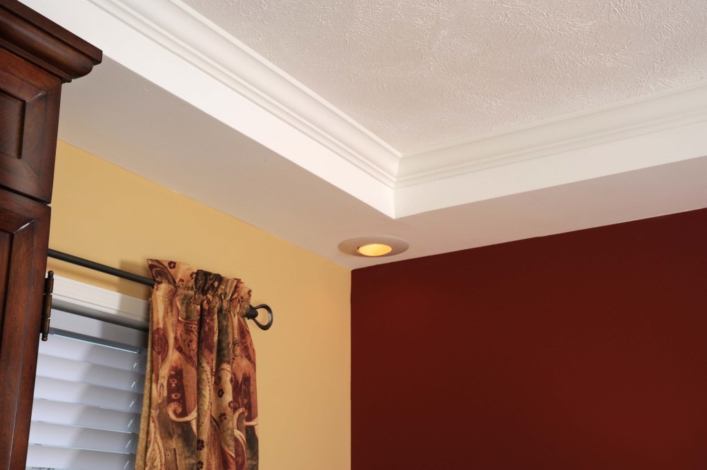 Tray Ceiling With Cove Moulding In Master Bedroom Colony Homes